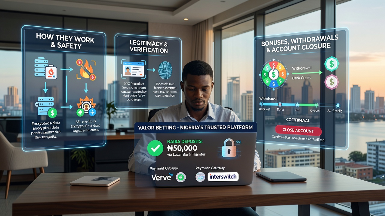 Online Casinos in Nigeria Explained: How They Work, Safety, Legitimacy, Bonuses, Verification, Withdrawals and Account Closure