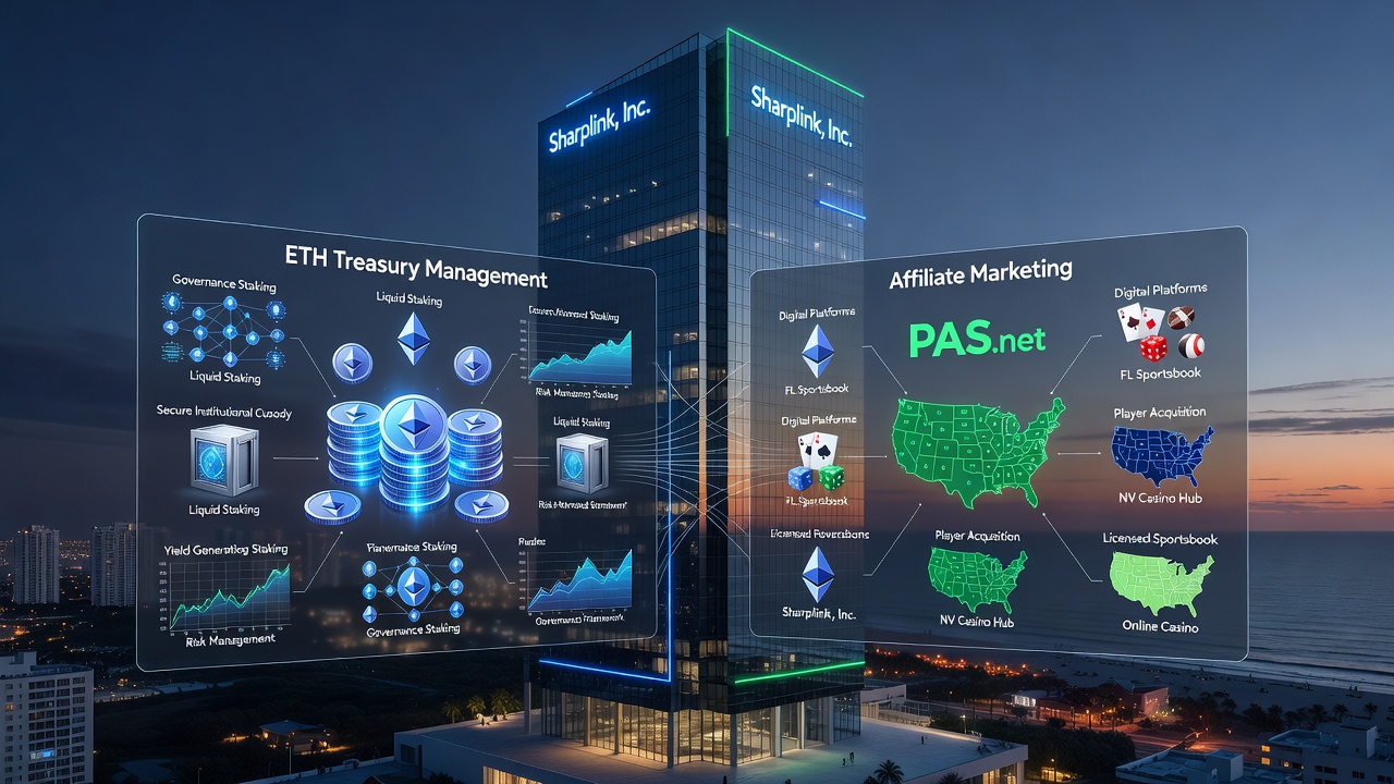 Gaming Affiliate Rebrands as Ethereum Treasury Firm Under New Name