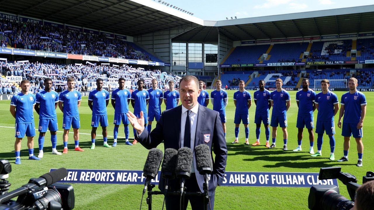 O'Neil Reports Near-Full Squad Fitness Ahead of Fulham Clash