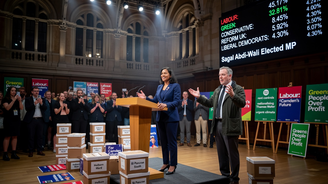 Labour Holds Starmer's Old Seat as Greens Surge Into Second