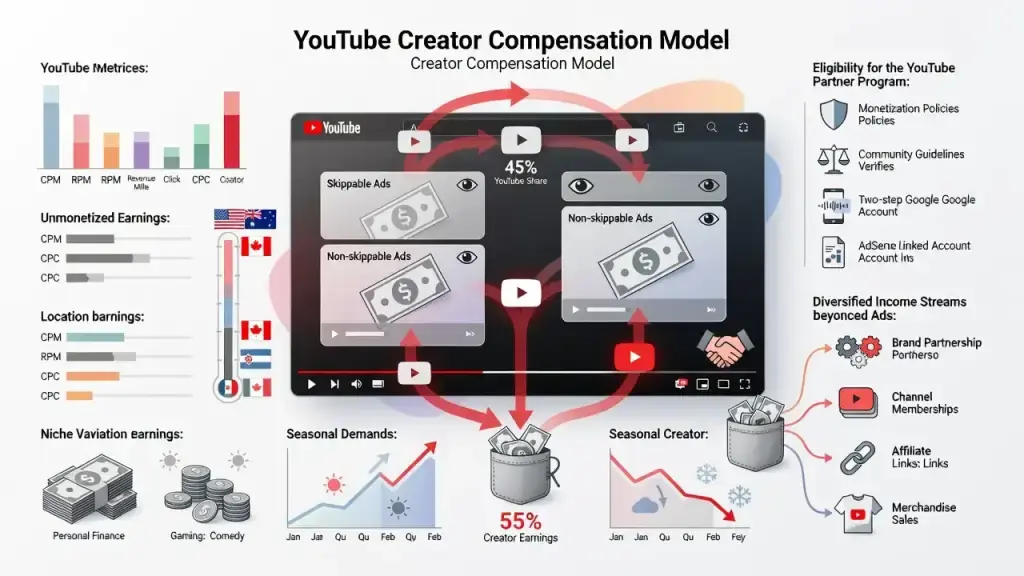 How YouTube Actually Pays Creators for Ad Views, Not Views