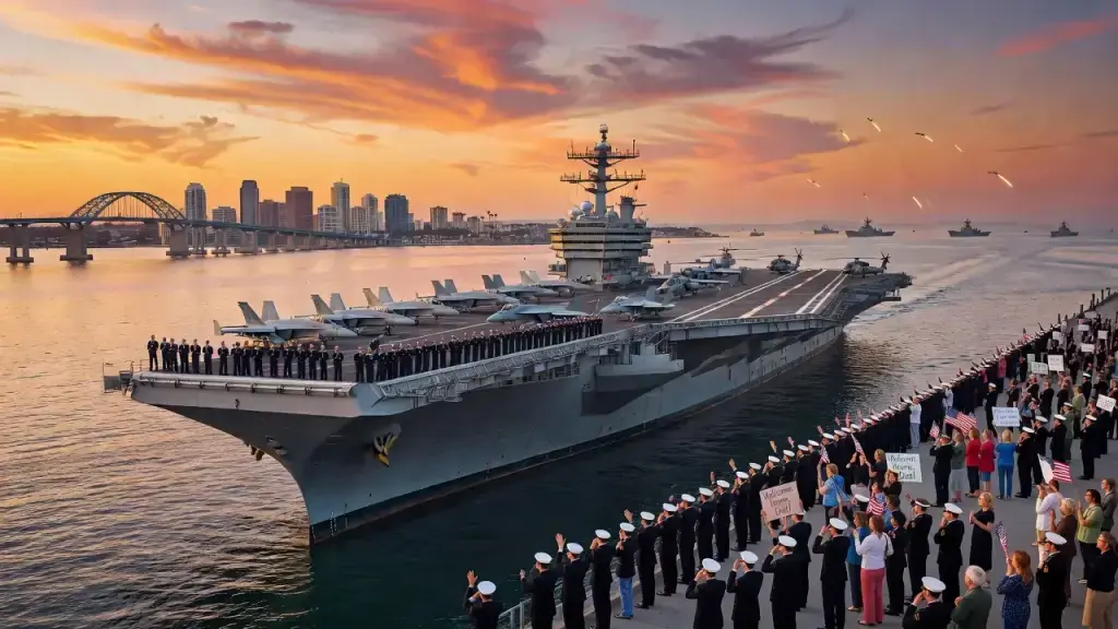 USS Abraham Lincoln Returns Home After Grueling Iran-Linked Deployment